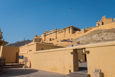 Amber fort - the beautiful architecture in pink city, jaipur, rajasthan, india -public place