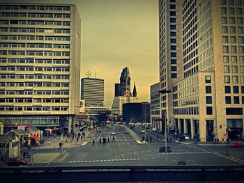 City street at dusk