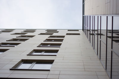 Low angle view of modern building against sky