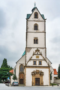 Low angle view of building against sky