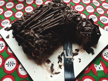 Close-up of food on table