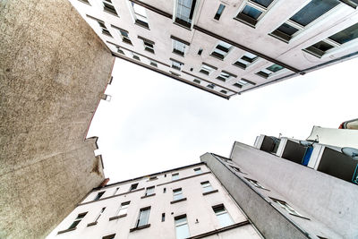 Low angle view of buildings against sky