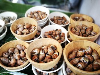 Close-up of food on table