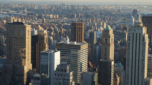 Aerial view of buildings in city