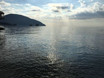 Scenic view of sea against sky