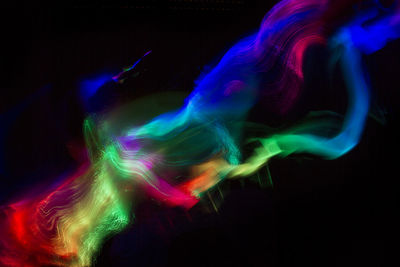 Light trails at night