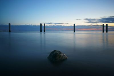 Scenic view of calm sea against sky