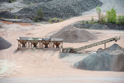 Built structure on beach