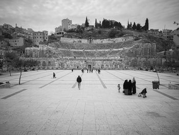 The odeon of amman. ancient roman amphitheater actually used for music concerts.