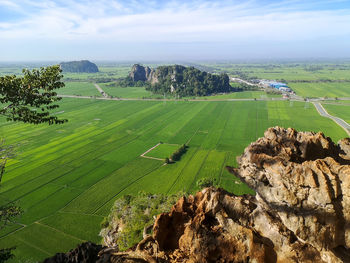 Scenic view of landscape against sky