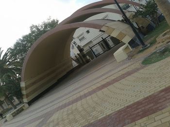 Low angle view of building against sky