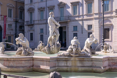 Statue of historic building