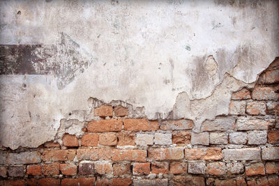 View of weathered wall