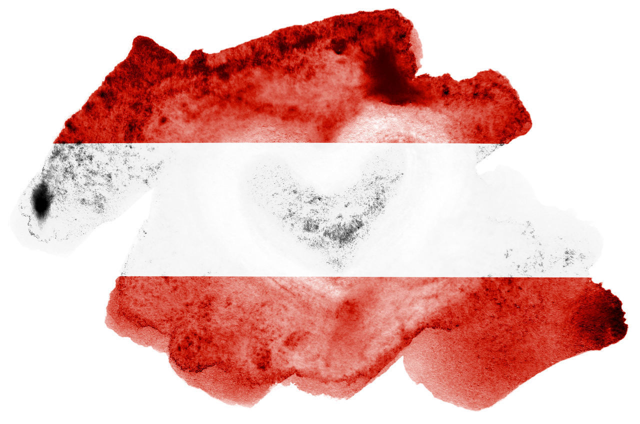 DIGITAL COMPOSITE IMAGE OF RED AND WHITE BACKGROUND