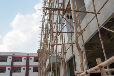 Low angle view of building against sky