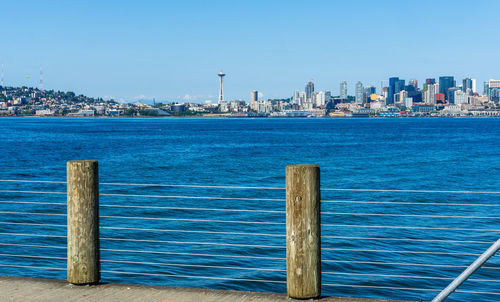 A view of the seattle skyline in washington state.