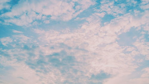 Low angle view of cloudy sky