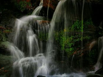 Scenic view of waterfall