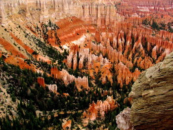 Rock formations on landscape