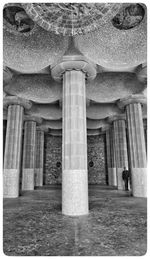 Architectural columns of old building