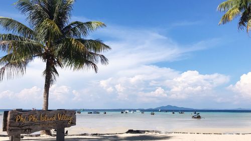 Scenic view of sea against sky