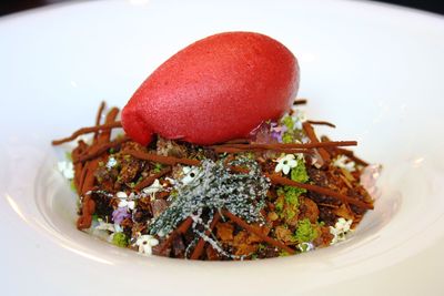 Close-up of vegetables in plate