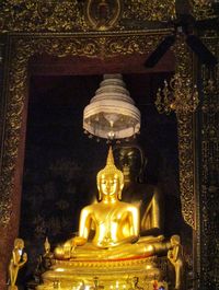 Buddha statue in temple building