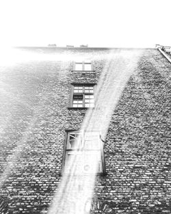 Buildings against clear sky