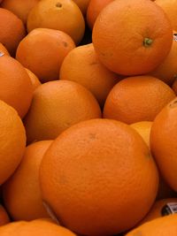 Full frame shot of oranges in market