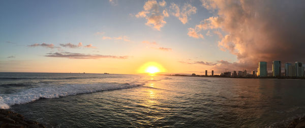 Sunset over sea