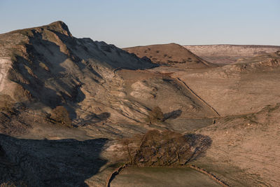 Scenic view of desert against sky