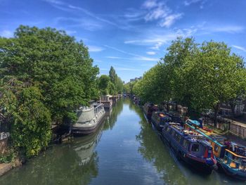 View of canal along buildings