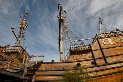 Low angle view of built structure against sky