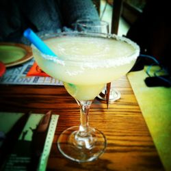 Close-up of drink on table