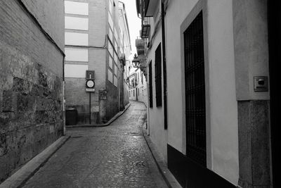 Street amidst buildings in city