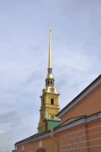 Low angle view of building against sky