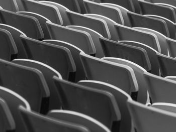 Full frame shot of empty seats