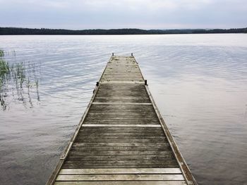 Pier on lake