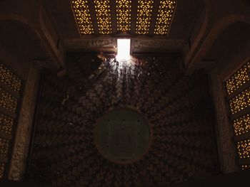 Low angle view of ceiling