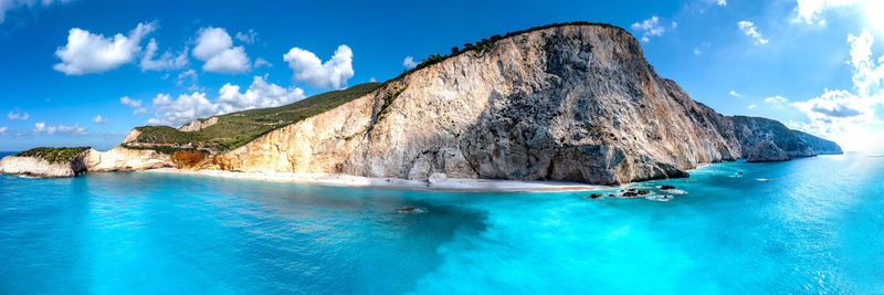 Panoramic view of sea against sky