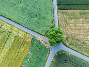 High angle view of water