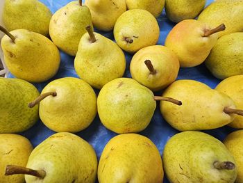 Full frame shot of pears