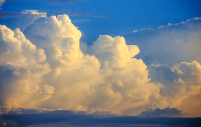 Low angle view of clouds in sky