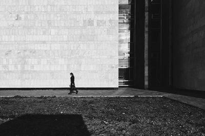 Man walking in city