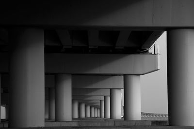 Low angle view of bridge against sky