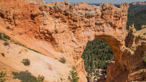 View of rock formations