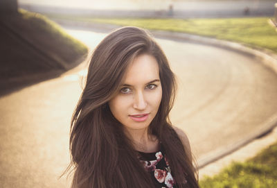 Portrait of young woman