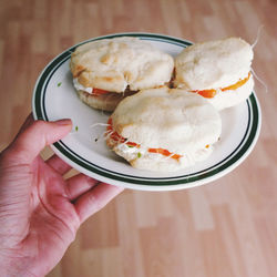 Woman holding plate