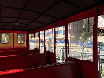 Interior of train