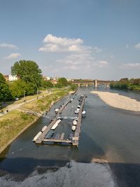 Scenic view of river against sky